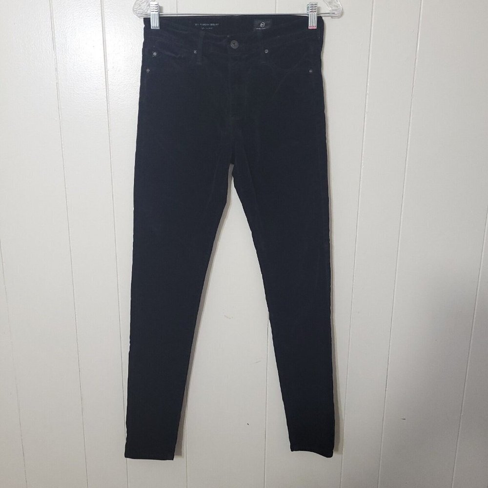 AG Adriano Goldschmied The Farrah Skinny High Rise Black Size 27R